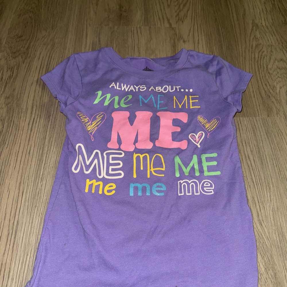 ⭐ Route 66 Purple Tee with Colorful‎ Text⭐